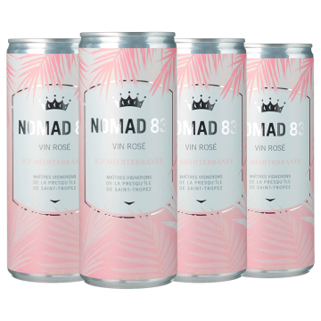 Pack de 4 Canettes ( ) - Nomad 83 - Maîtres Vignerons de Saint-Tropez - Méditerranée - Rosé Wine