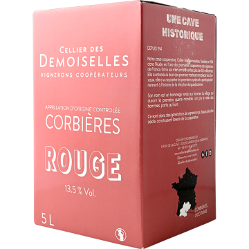 BIB - Corbières rouge - Cellier des Demoiselles - Corbières - Red Wine (5L) product image
