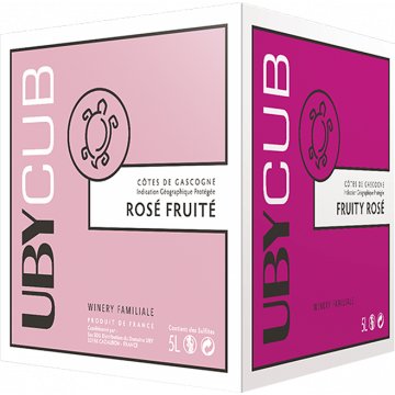 BIB - Rosé - UBY - Côtes de Gascogne - Rosé Wine (5L) product image