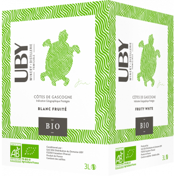 BIB - Blanc BIO - UBY - Côtes de Gascogne - White Wine (3L) product image