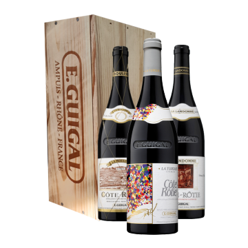 Trilogie Guigal - La Landonne - La Turque - La Mouline - Wooden Case - E. Guigal - Côte-Rôtie… 2021