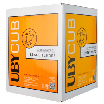 BIB - Blanc Tendre - UBY - Côtes de Gascogne - White Wine (3L) product image