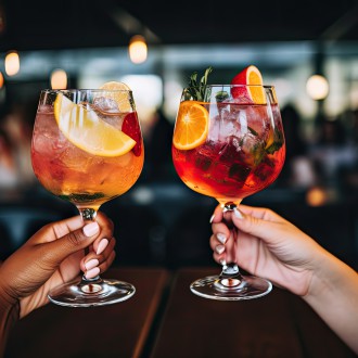 cocktail glasses